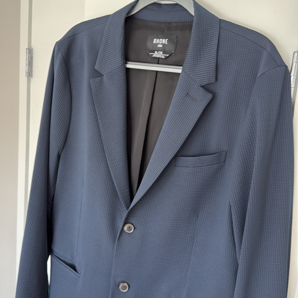 Commuter® Seersucker Sport Coat, True Navy, XL